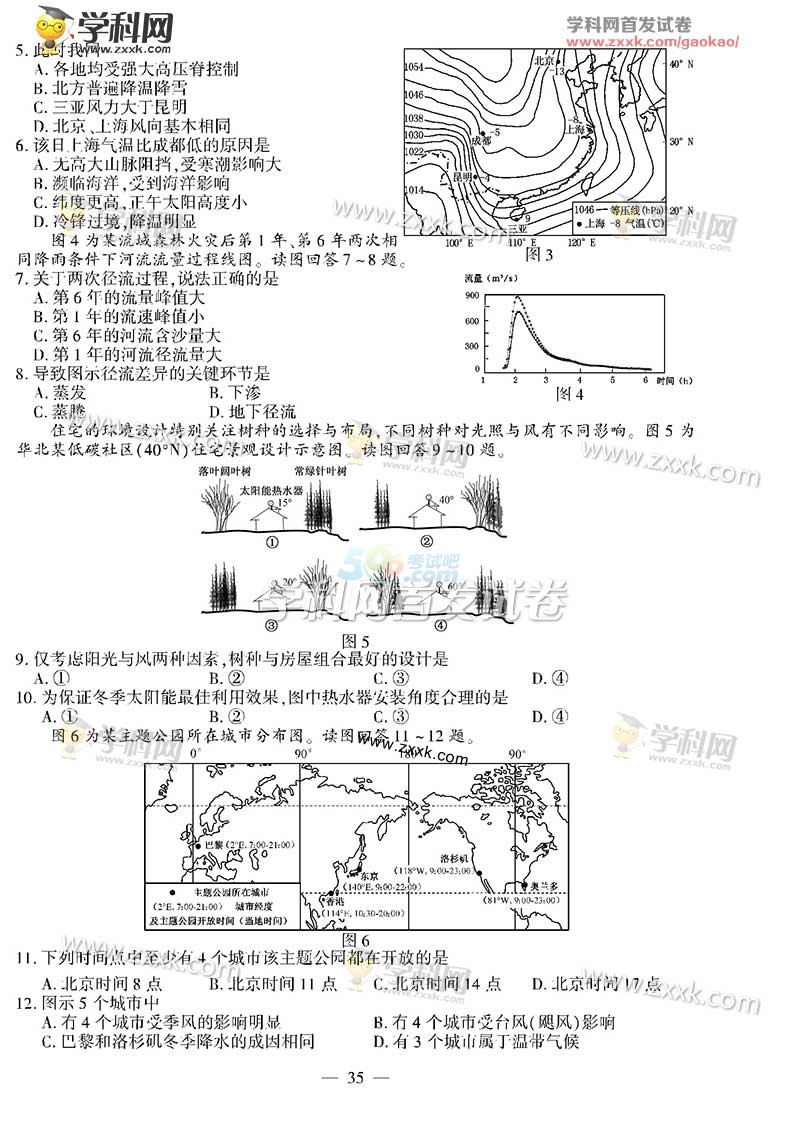 难易程度|难吗?难不难?:2016年江苏高考地理试